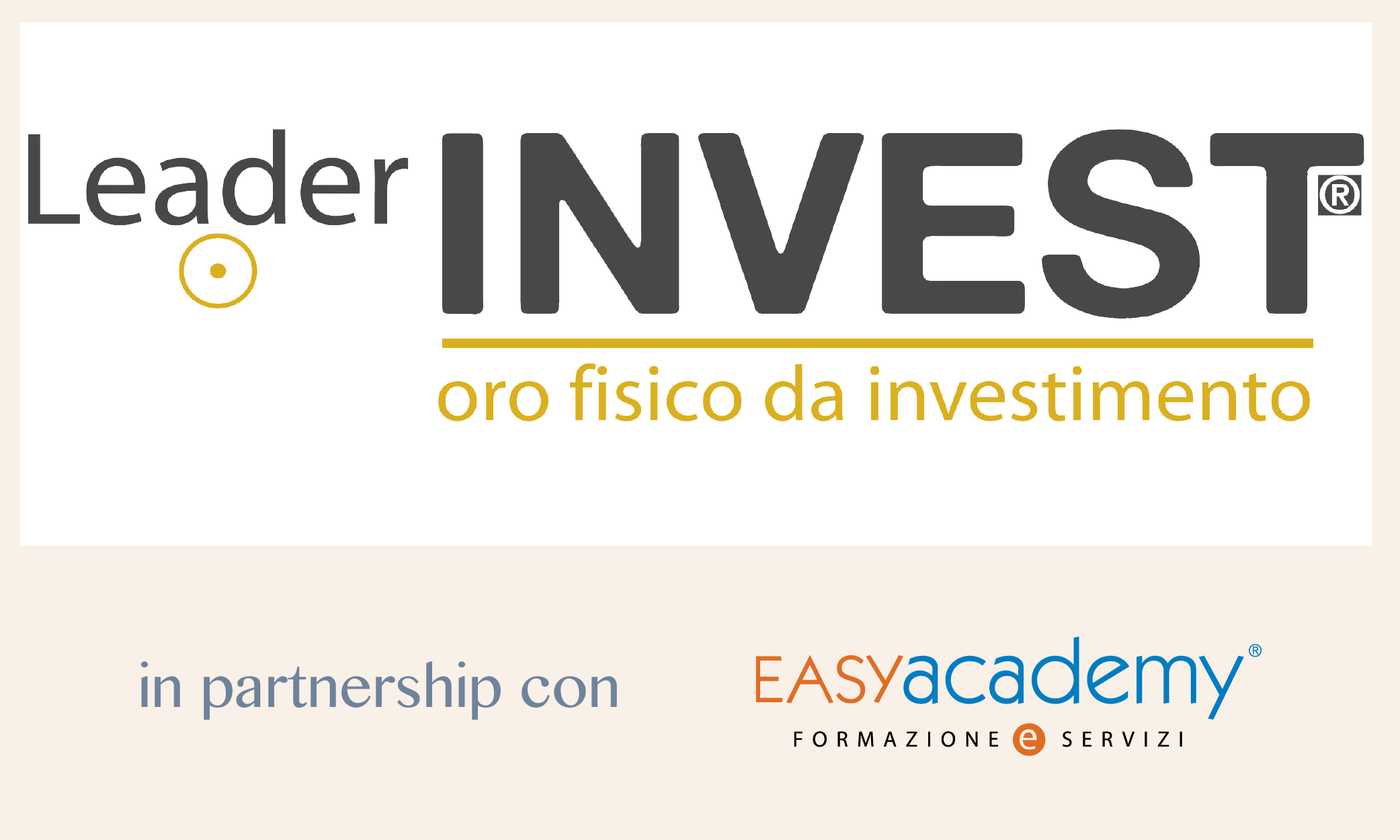 LeaderINVEST® – Oro fisico da investimento